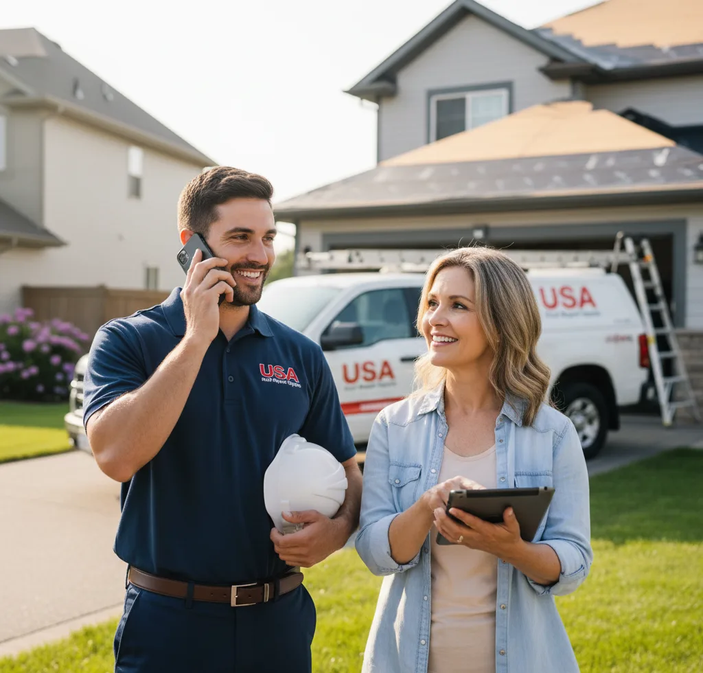USA Roof Repair Experts customer support in Saco